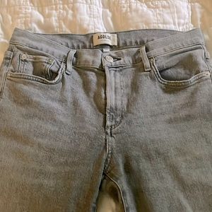 AGOLDE Toni Mid Rise Straight Jeans Mirror Grey (28)